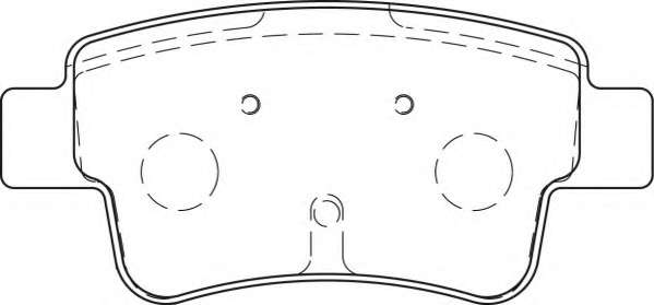 Комплект тормозных колодок, дисковый тормоз