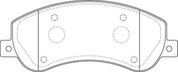 Комплект тормозных колодок, дисковый тормоз
