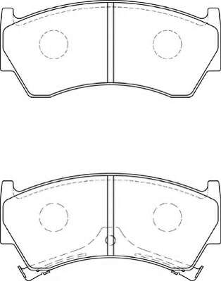 Комплект тормозных колодок, дисковый тормоз