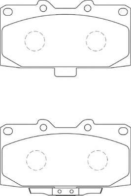 Комплект тормозных колодок, дисковый тормоз