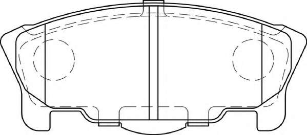 Комплект тормозных колодок, дисковый тормоз