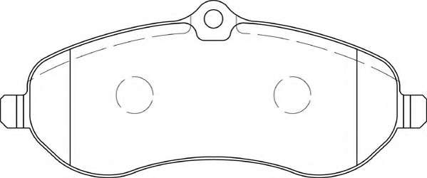 Комплект тормозных колодок, дисковый тормоз