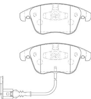Комплект тормозных колодок, дисковый тормоз