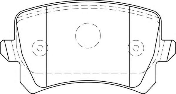 Комплект тормозных колодок, дисковый тормоз