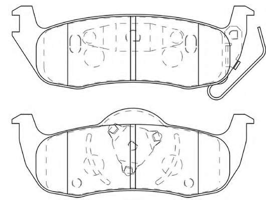 Комплект тормозных колодок, дисковый тормоз