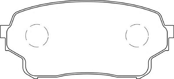 Комплект тормозных колодок, дисковый тормоз