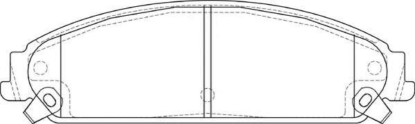 Комплект тормозных колодок, дисковый тормоз