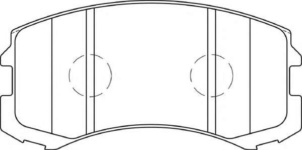 Комплект тормозных колодок, дисковый тормоз