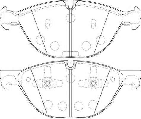 Комплект тормозных колодок, дисковый тормоз