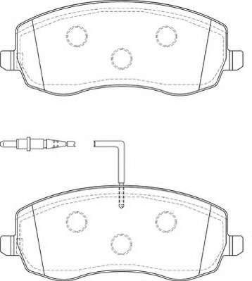 Комплект тормозных колодок, дисковый тормоз