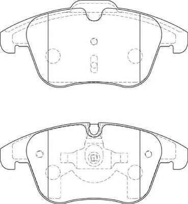 Комплект тормозных колодок, дисковый тормоз