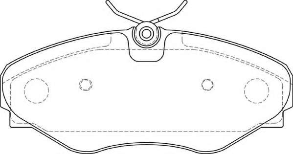 Комплект тормозных колодок, дисковый тормоз