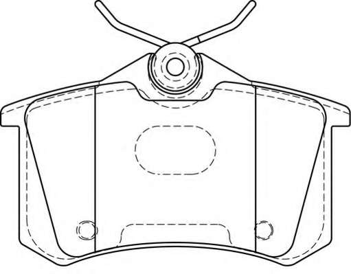 Комплект тормозных колодок, дисковый тормоз