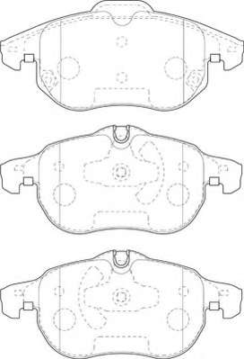 Комплект тормозных колодок, дисковый тормоз