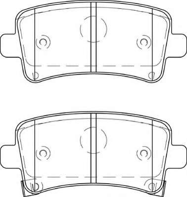 Комплект тормозных колодок, дисковый тормоз