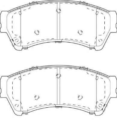 Комплект тормозных колодок, дисковый тормоз
