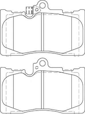 Комплект тормозных колодок, дисковый тормоз
