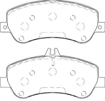 Комплект тормозных колодок, дисковый тормоз