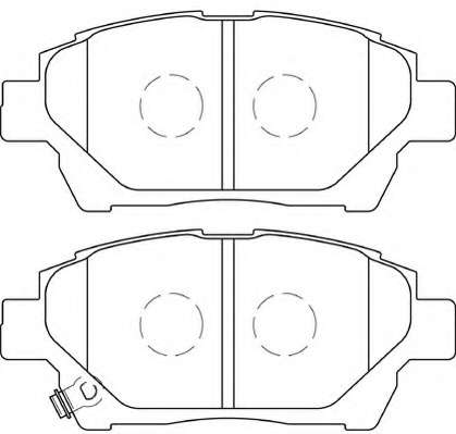 Комплект тормозных колодок, дисковый тормоз