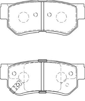 Комплект тормозных колодок, дисковый тормоз