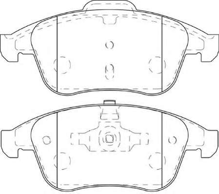 Комплект тормозных колодок, дисковый тормоз