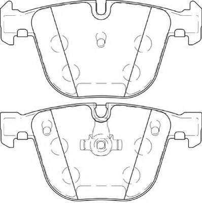 Комплект тормозных колодок, дисковый тормоз