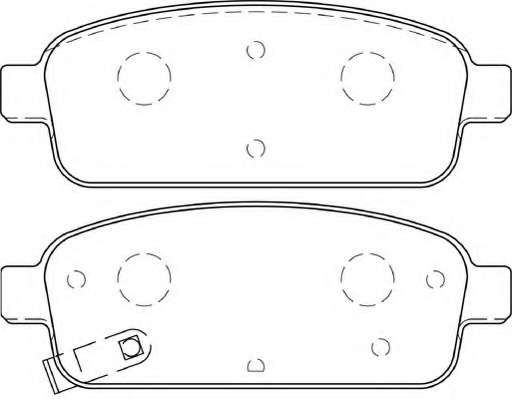 Комплект тормозных колодок, дисковый тормоз