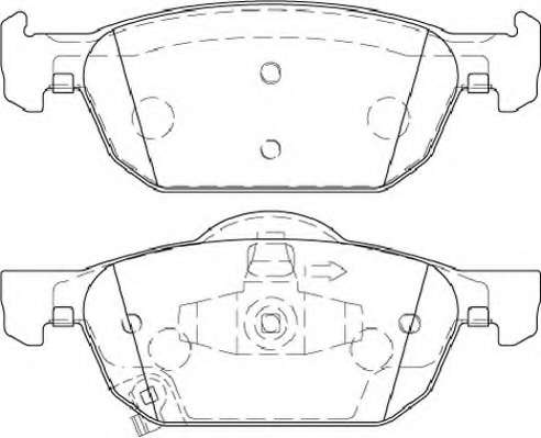 Комплект тормозных колодок, дисковый тормоз