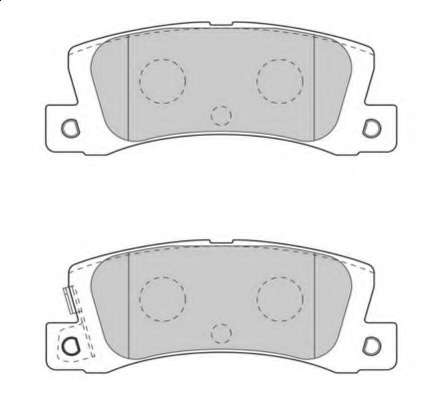 Комплект тормозных колодок, дисковый тормоз