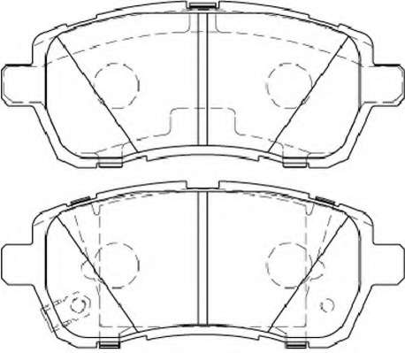 Комплект тормозных колодок, дисковый тормоз