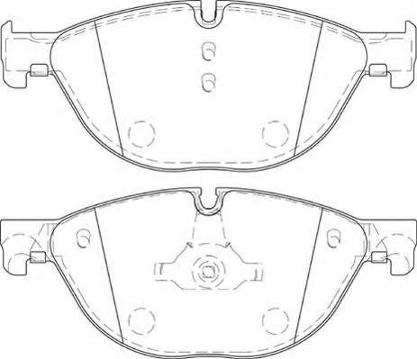 Комплект тормозных колодок, дисковый тормоз