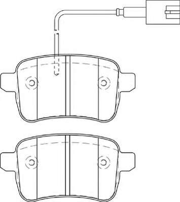 Комплект тормозных колодок, дисковый тормоз