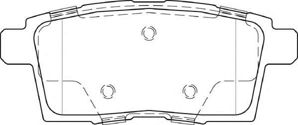Комплект тормозных колодок, дисковый тормоз
