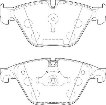 Комплект тормозных колодок, дисковый тормоз