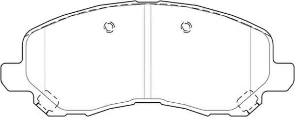Комплект тормозных колодок, дисковый тормоз