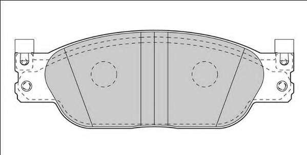 Комплект тормозных колодок, дисковый тормоз