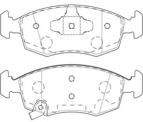 Комплект тормозных колодок, дисковый тормоз