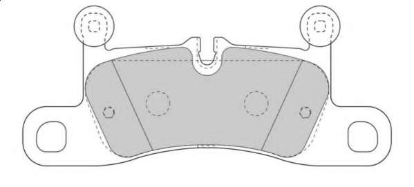 Комплект тормозных колодок, дисковый тормоз