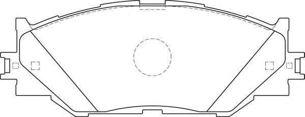 Комплект тормозных колодок, дисковый тормоз