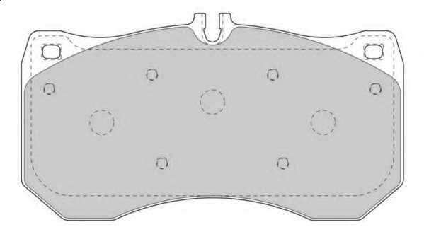 Комплект тормозных колодок, дисковый тормоз