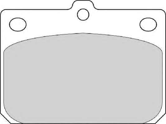 Комплект тормозных колодок, дисковый тормоз