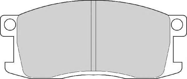 Комплект тормозных колодок, дисковый тормоз