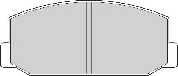 Комплект тормозных колодок, дисковый тормоз