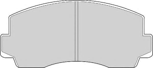 Комплект тормозных колодок, дисковый тормоз