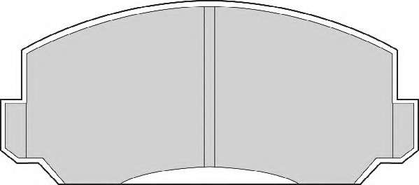 Комплект тормозных колодок, дисковый тормоз