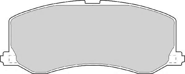 Комплект тормозных колодок, дисковый тормоз