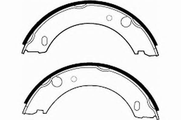 Комплект тормозных колодок, стояночная тормозная система