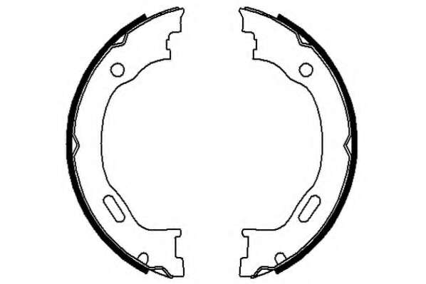 Комплект тормозных колодок, стояночная тормозная система