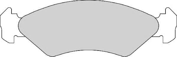 Комплект тормозных колодок, дисковый тормоз