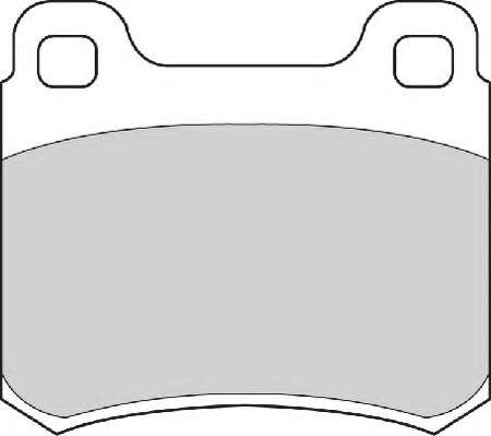 Комплект тормозных колодок, дисковый тормоз